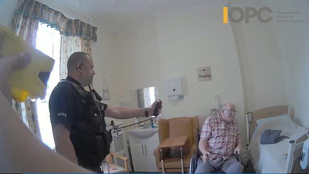 Police officers who Tasered and pepper-sprayed one-legged dementia sufferer, 92, in care home may have contributed to his death, inquest hears
