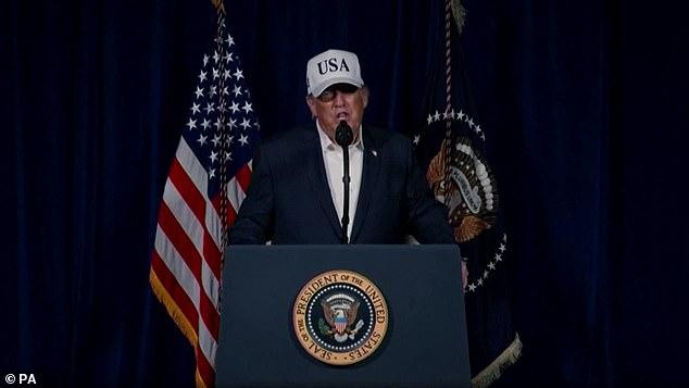 Read Trump's speech declaring war on Iran in full