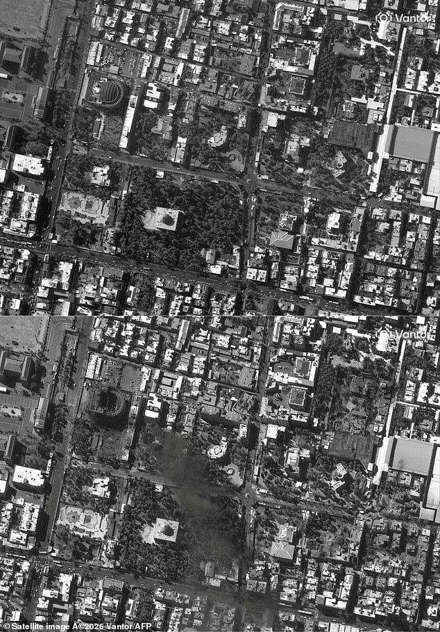 Wasteland Tehran: Satellite images reveal full scale of destruction in Israeli attacks on major buildings including Khamenei's home and Revolutionary Guard
