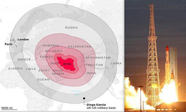 London, Paris and Berlin ALL 'under threat' from Iranian missiles after Tehran's mullahs 'use space rocket' to target British base on Diego Garcia - as experts warn the regime may have been 'serially underestimated'