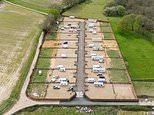 Another village falls victim to traveller 'land grab': More than a dozen caravans arrive in Surrey countryside after transforming field into 17 plot community over Easter weekend