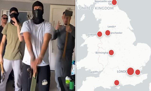 Britain's deadliest gangs mapped: How Albanian mafia's influence is growing across the UK