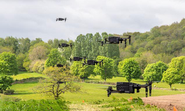 British drone swarm hunts 'Russian targets' in war games as MoD scrambles to keep up with modern warfare