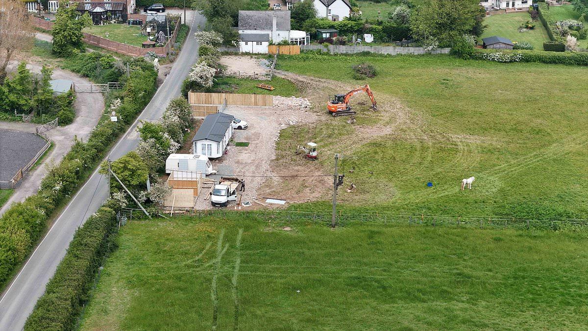 The traveller Bank Holiday land grabs: Army of workers using diggers and lorries drag caravans into villages across Kent and Essex - as councils close for long weekend