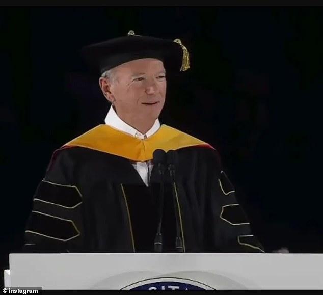Ex-Google CEO savaged by boos during commencement speech following harassment claims by much-younger ex-girlfriend