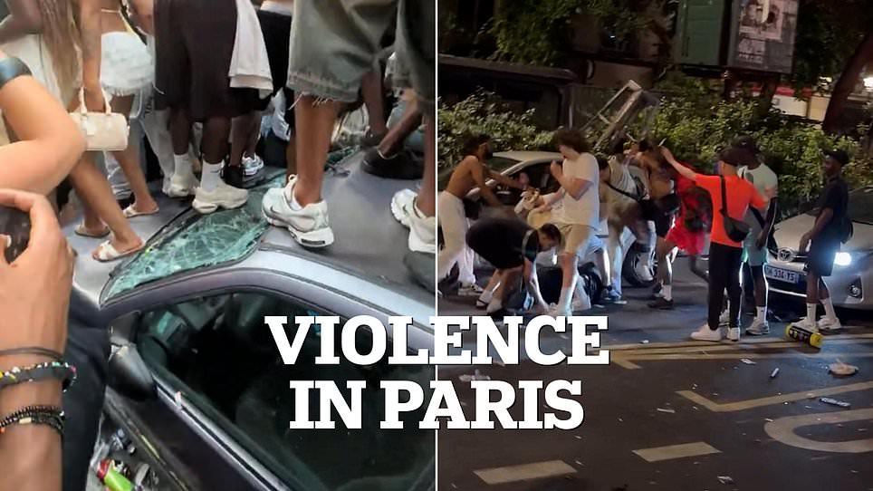 Fresh footage shows violence at French music festival where women were injected with date-rape drugs amid carnage - as one woman describes being 'attacked by North Africans'