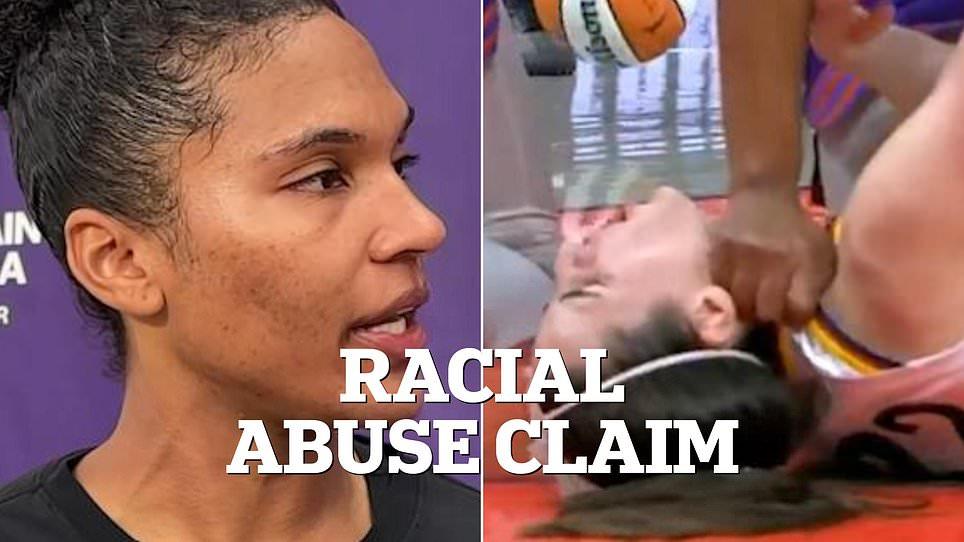WNBA player suspended for hitting Caitlin Clark says she's receiving threats as she blasts league's boss for 'silence'