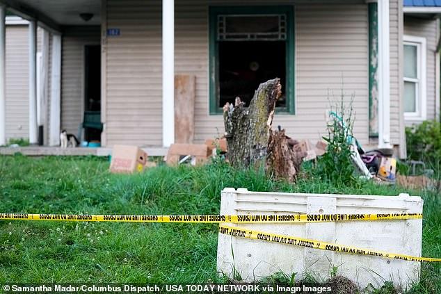 Sixteen children who 'looked like feral animals' found living in tiny dilapidated Ohio house of horrors, as parents and grandparents are charged