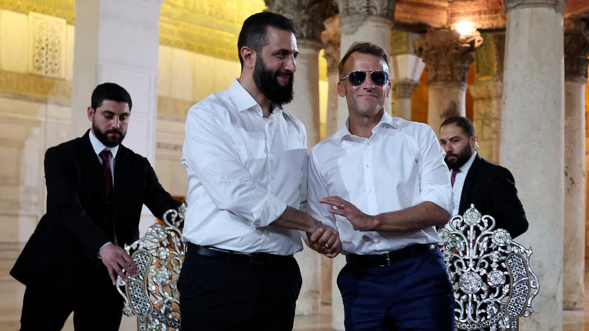 Bomb blasts rock Syrian capital Damascus 'near hotel where French President Macron is staying'