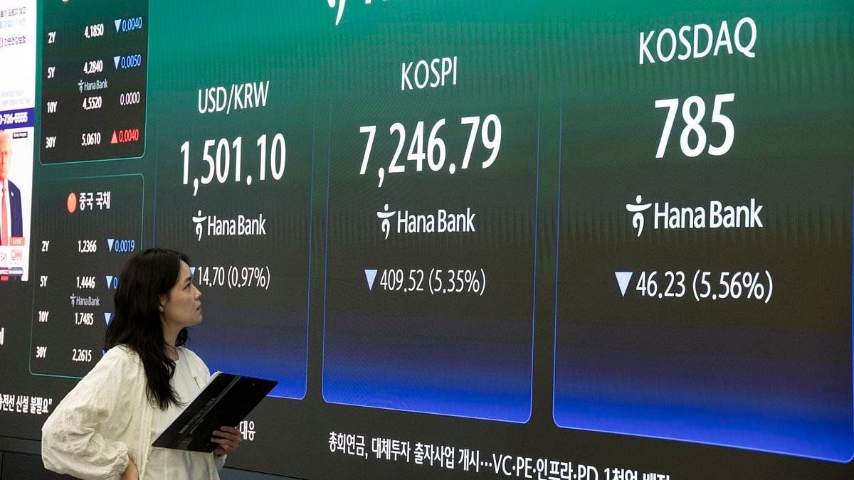 A warning from South Korea where fears of the great AI bubble have sent shares crashing: RUTH SUNDERLAND