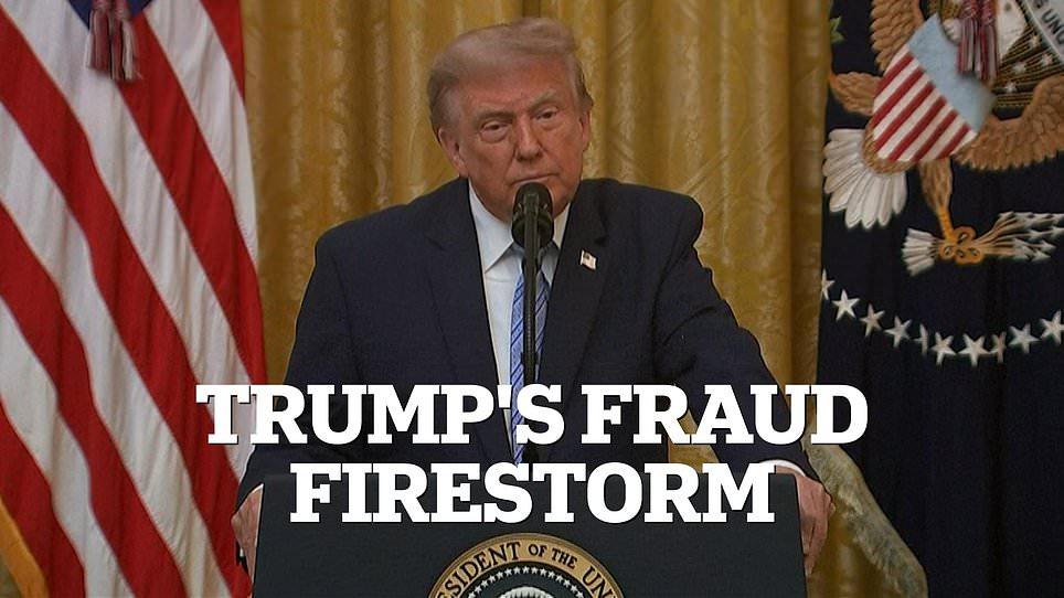 Trump claims China infiltrated 220 MILLION voter files and points finger at the 'deep state' in controversial election integrity primetime address