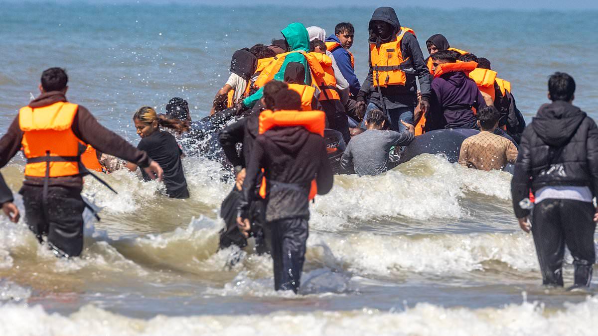 Burnham is accused of 'being out of touch' as fresh images of migrants heading for the UK surface - hours after PM declared 'the plan is working' on stopping small boats
