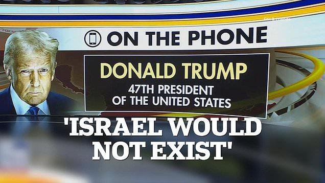Trump reveals why Israel would have been wiped off the face of the Earth had he not been re-elected president