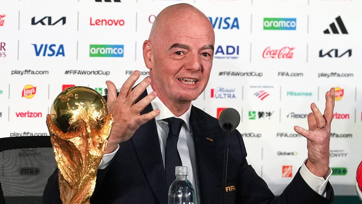 England and Wales withdraw support for Gianni Infantino's re-election as FIFA president - days after his plan to sell the World Cup was scuppered