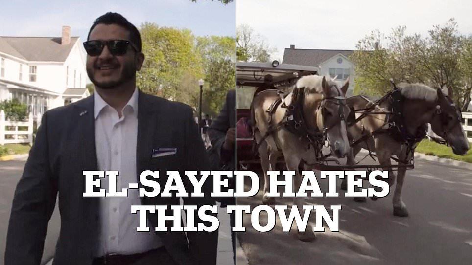 Rising star Democrat Abdul El-Sayed blasted for saying he LOATHES paradise Midwest island labeled the 'most American place in Michigan'