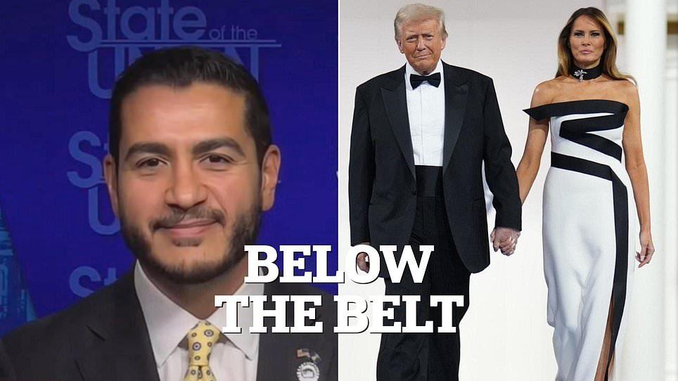 Democratic senate hopeful makes OUTRAGEOUS claim about Trump's marriage to Melania... after president posted surly photo of his Muslim wife