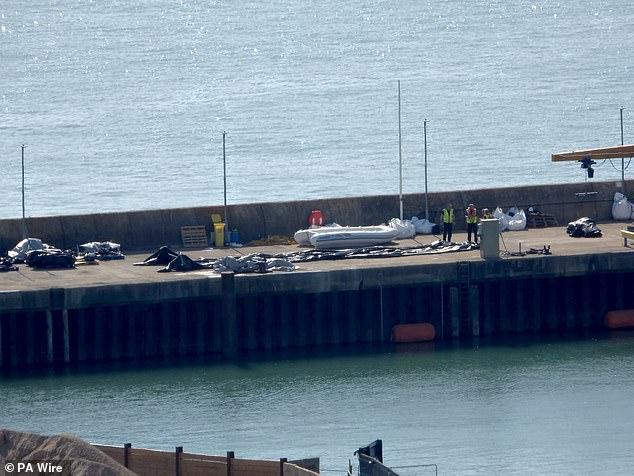 Small boat record smashed again as 230 migrants smuggled into Britain on 'mega dinghy' - despite Labour claims its 'smash the gangs' policy is working