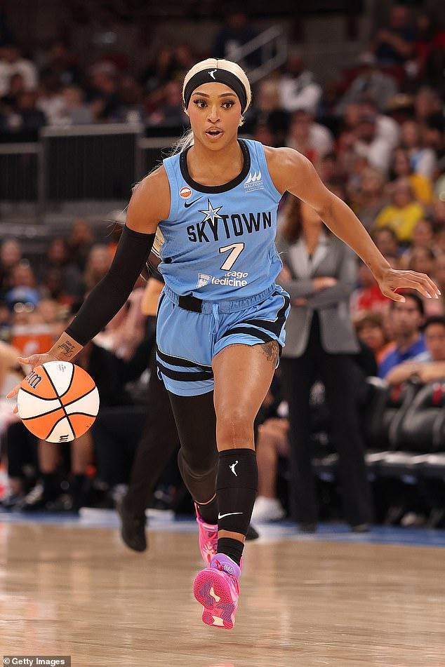 DiJonai Carrington defends 'white privilege' post after brutal foul on Sophie Cunningham