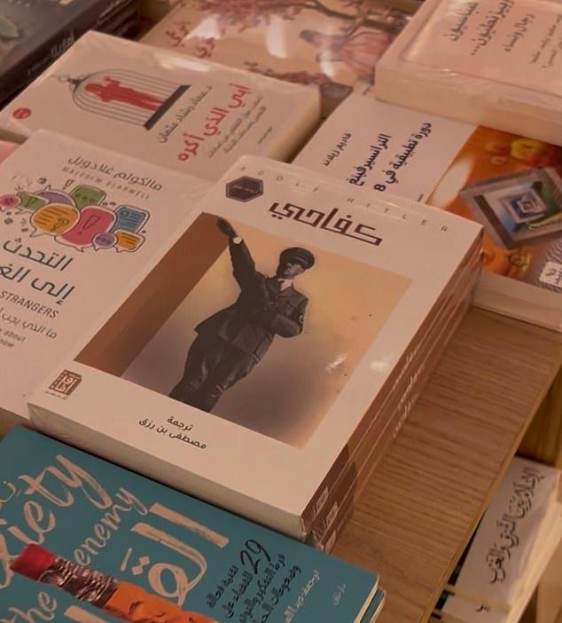 Arabic book shop in central London is accused of anti-Semitism after displaying copies of Hitler's Mein Kampf