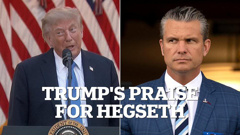Trump says Pete Hegseth 'knocked the hell' out of Iran as Pentagon chief extends Mideast troop deployments into 2027