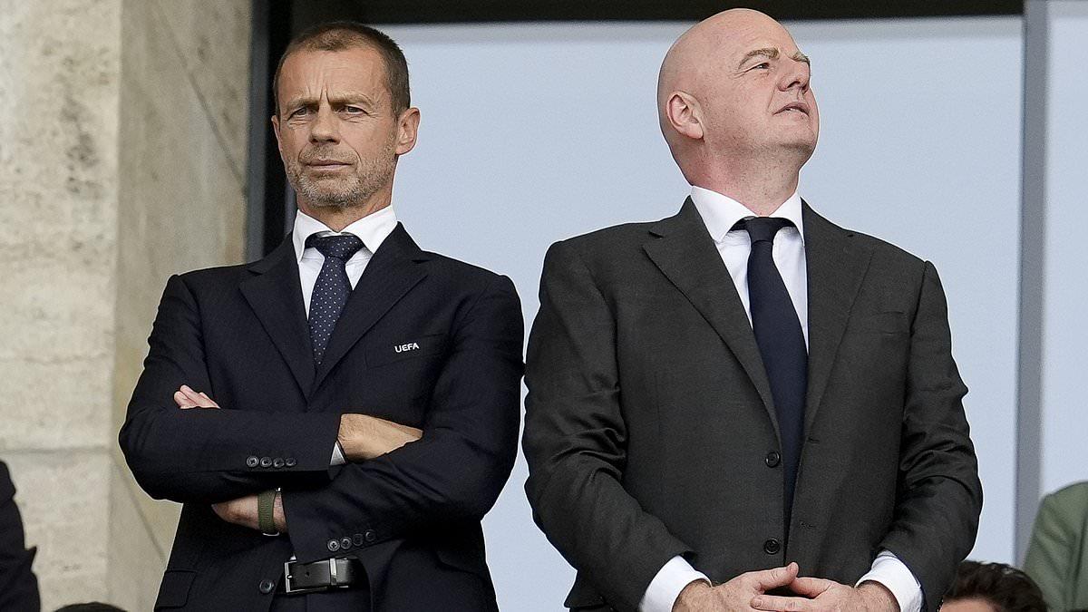 FIFA accuse UEFA of a 'smear campaign' against Gianni Infantino and Co after European body threatened legal action as war over failed World Cup sell-off plans escalates