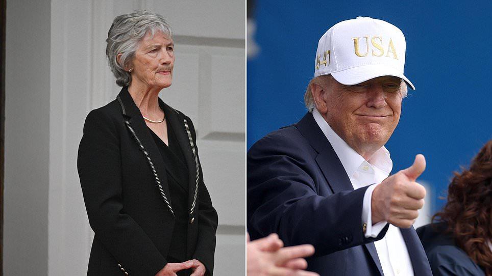 Trump doubles down on support for 'natural' Irish reunification saying he 'loved' making UK politicians angry - as allies including Farage attack president