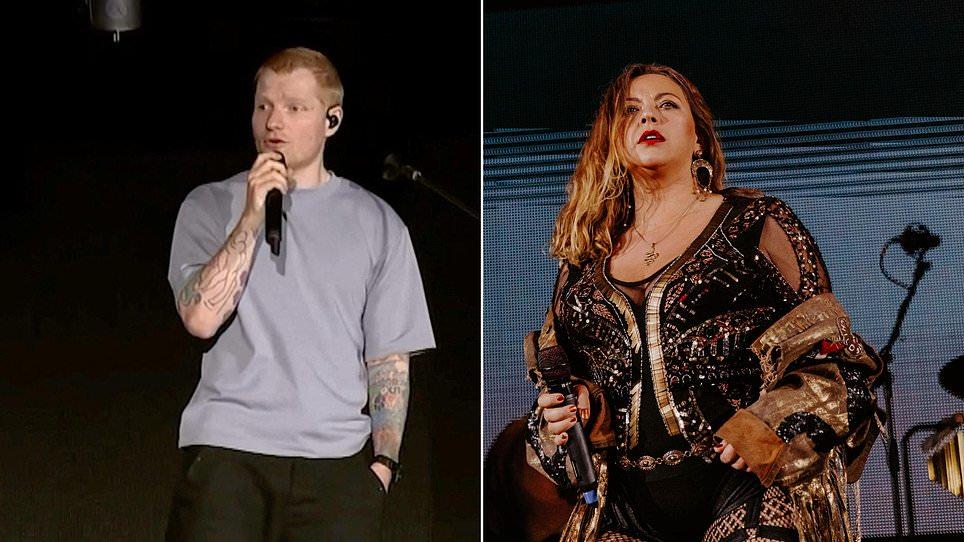 Charlotte Church brands Ed Sheeran a greedy capitalist in stage rant before leading young fans in 'Free Palestine' chants as row over US tour rumbles on