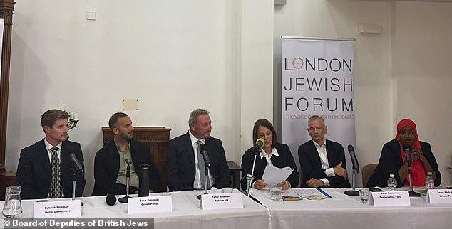 Polanski sparks fury at Holborn by-election hustings as he tells Jews that 'in practice' Zionism is racism