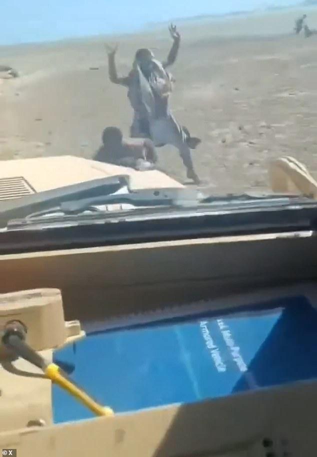 Saudi-backed forces 'run over surrendering Houthi rebels using armoured vehicles' as battle rages over Red Sea shipping route