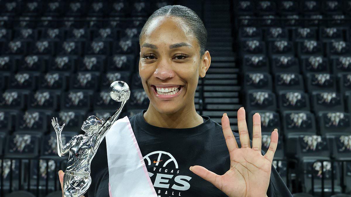 Aces superstar A'ja Wilson wins record fifth WNBA MVP... but Caitlin Clark doesn't even make the top three