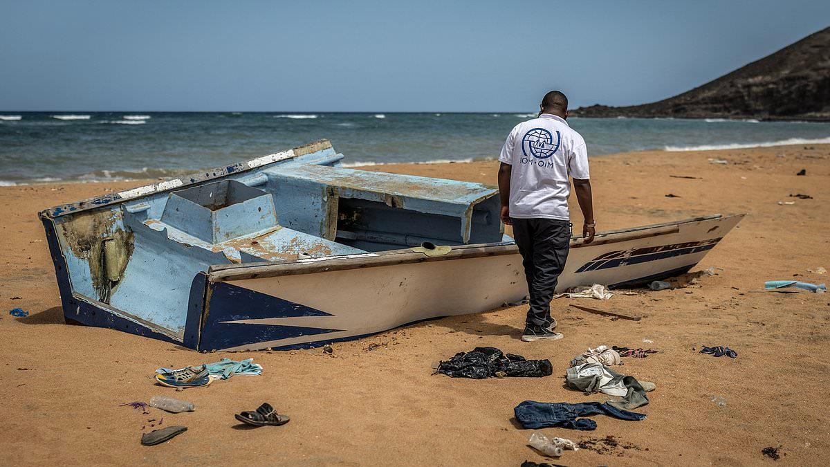 Nearly 140 migrants are dead after overcrowded boat capsizes off Djibouti - as 84 remain missing