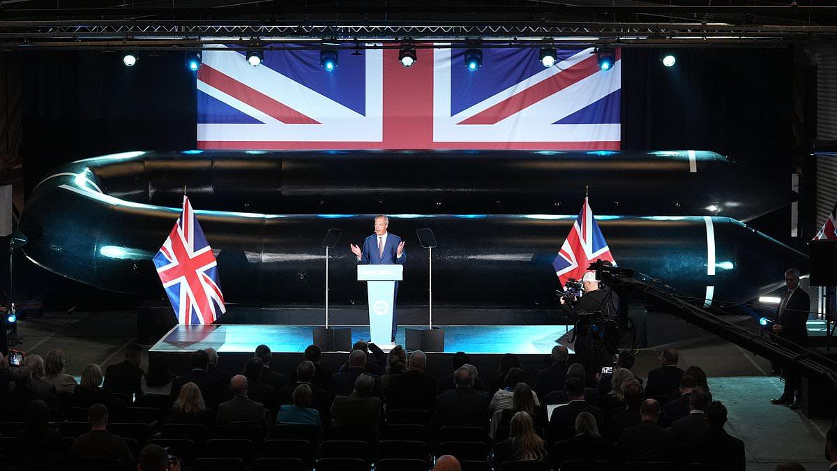 Reform vows to shut UK asylum system for five years - as Farage poses in front of 43ft replica migrant dinghy