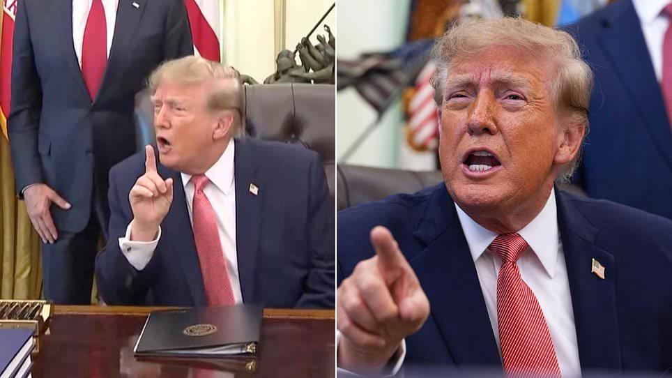 Trump snaps at reporter in Oval Office skirmish: 'What's wrong with you?'