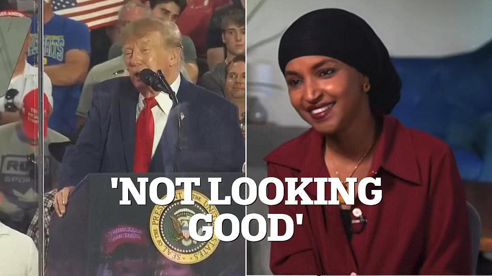 Trump suggests Ilhan Omar must immediately resign for using a 'fake name' as he informs Speaker Johnson she has 'conceded her seat'