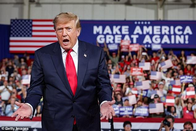 Trump demands Ilhan Omar 'immediately' resign over explosive fake name allegation... as he unleashes blistering attacks on Democrats at Georgia rally