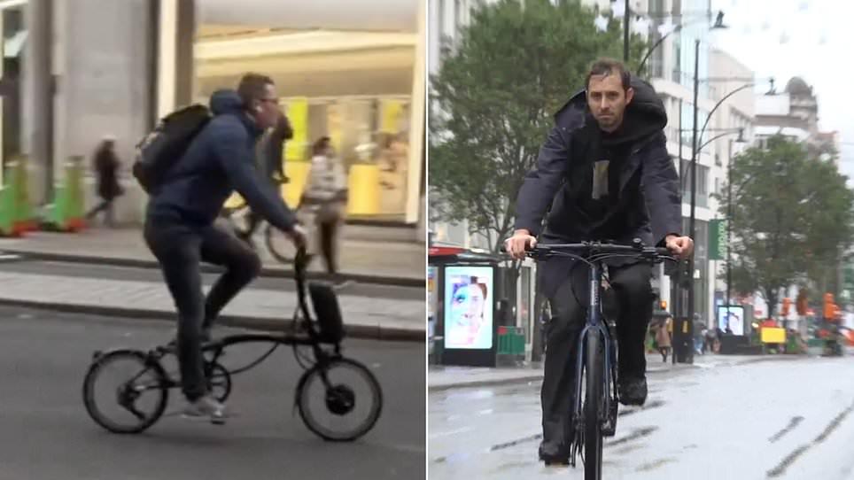 Cyclists run amok on Sadiq Khan's new 'pedestrian-only' Oxford Street