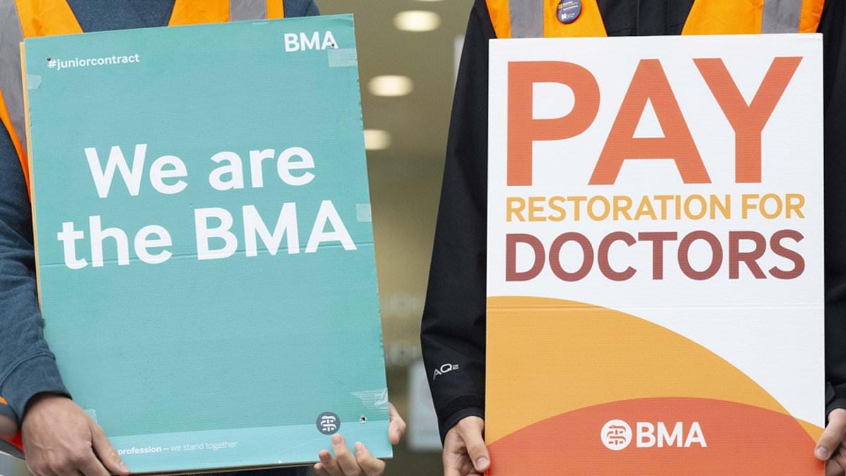 More than half of Britons oppose senior doctors strikes, poll finds, as figures show health unions amassing huge war chests to fund crippling walkouts