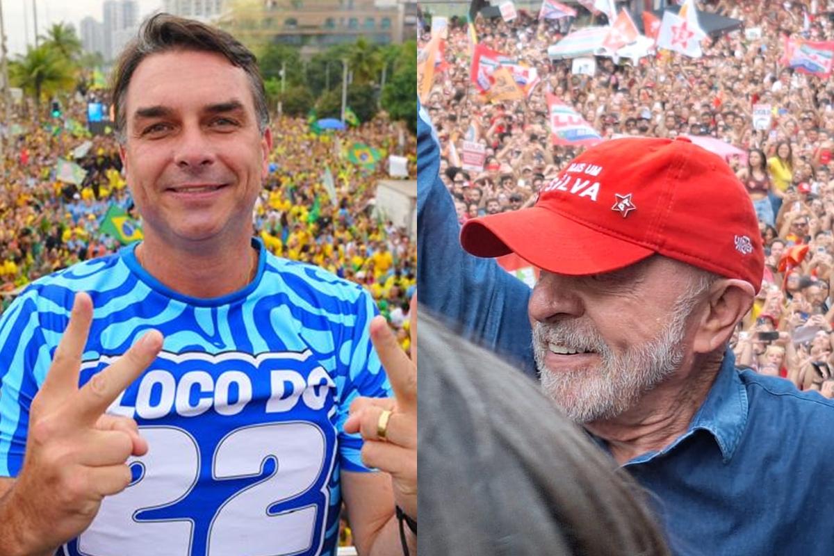 Flávio and Lula wrap up their campaigns with massive rallies in Rio and São Paulo