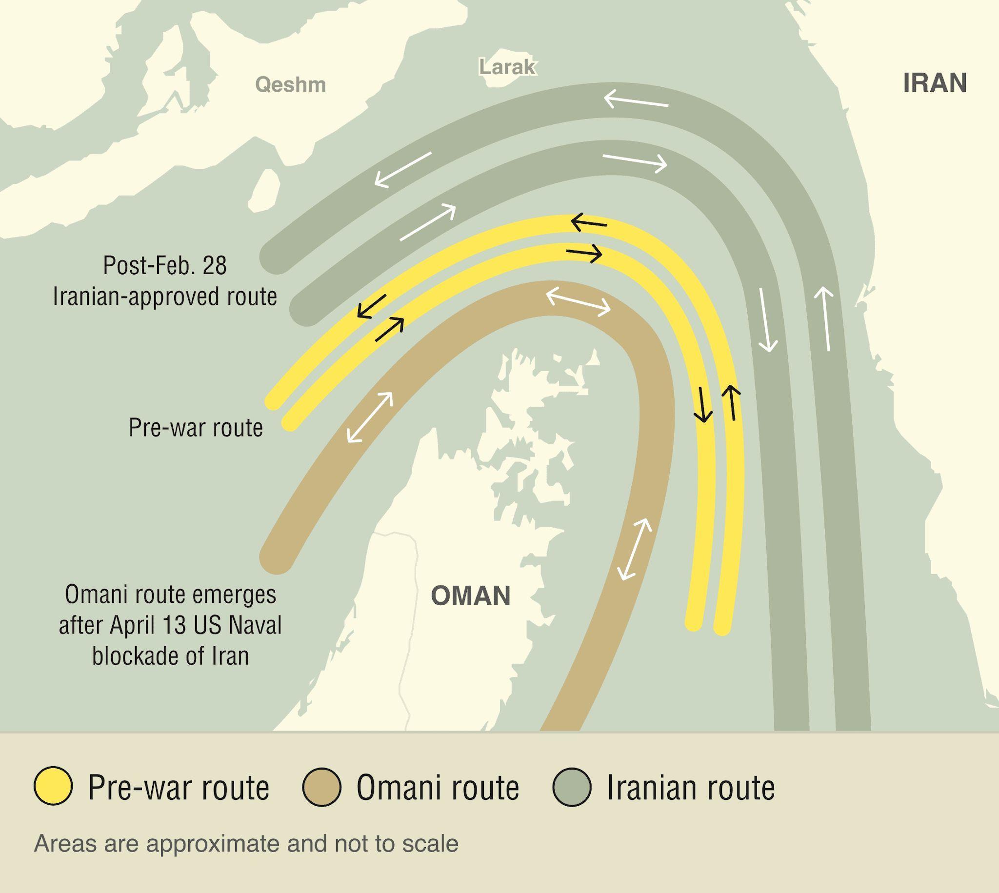 Iran tightens grip on Strait of Hormuz