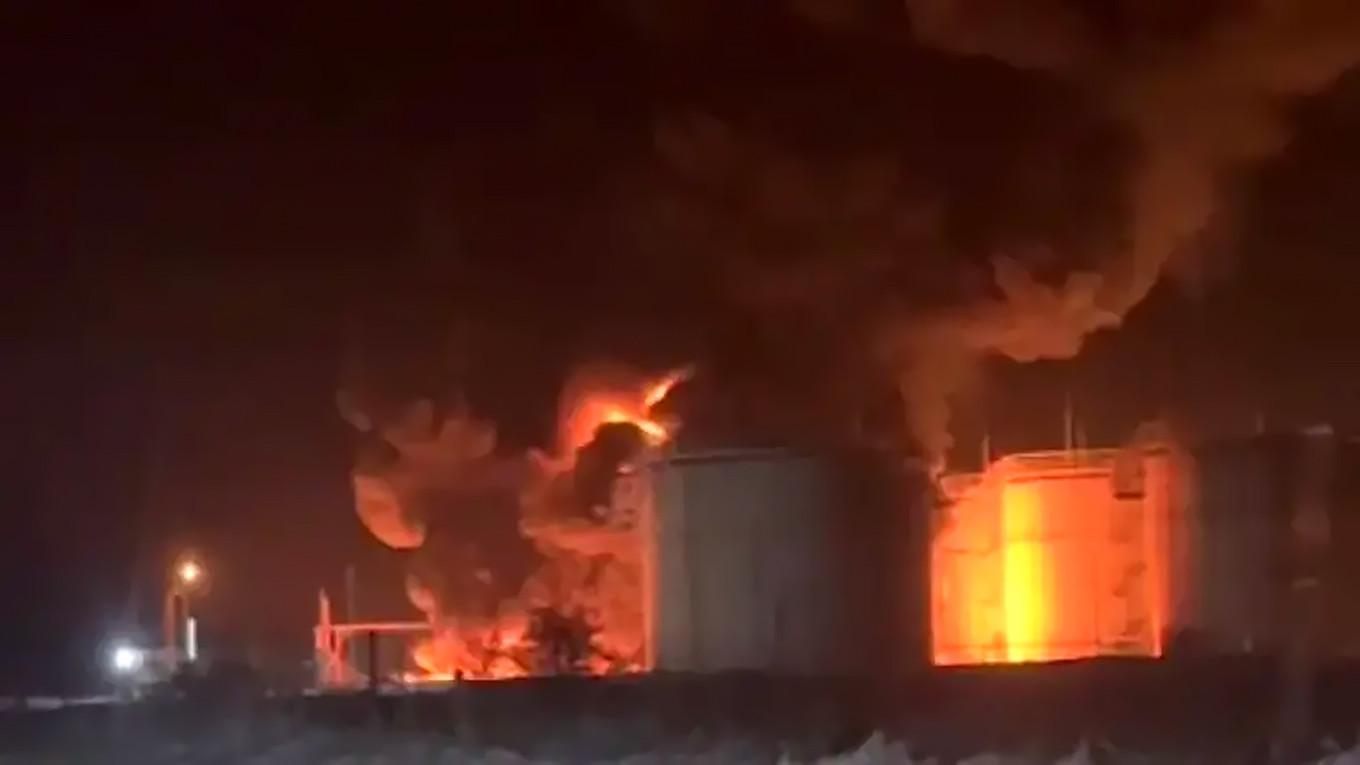 Ukraine sets Russian refinery ablaze in fresh deadly drone attack