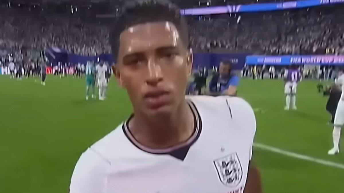 Revealed: Jude Bellingham's brutal dig at World Cup referee as unseen footage goes viral - moments before England star slapped Argentina rival following semi-final defeat
