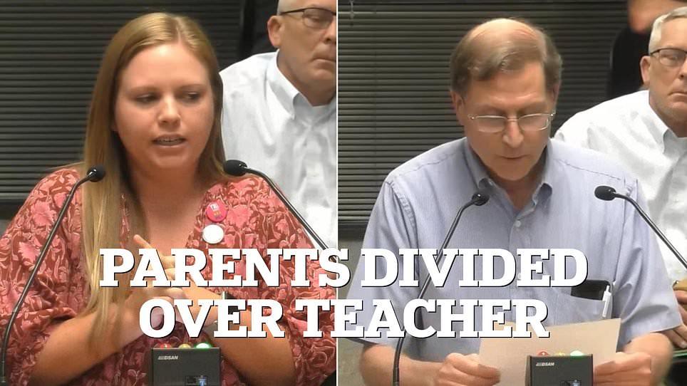 Southern elementary school erupts as parents bitterly divided over new transgender teacher... with furious families clashing over claims children are 'too young' for a 'biological male in a dress'