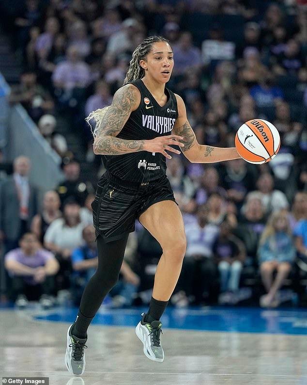 WNBA star sparks furious reaction after claiming she would 'welcome' a trans player to her team... as league's culture war threatens to boil over