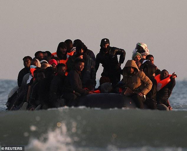 Some 140 migrants scramble onto a single dinghy as they attempt to cross the Channel just days after Burnham and Macron vow to tackle small boats crisis