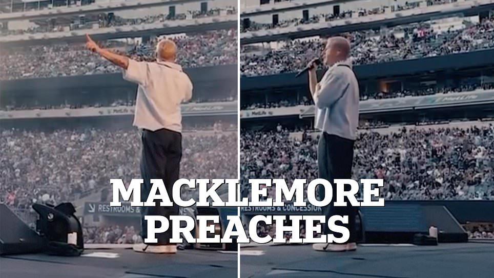 Pink calls out Macklemore over pro-Palestine stunt at concert as rapper breaks silence amid calls for him to be axed from Ed Sheeran's tour