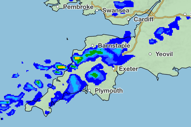 Met Office names 19 Devon towns and cities facing heavy rain on Tuesday
