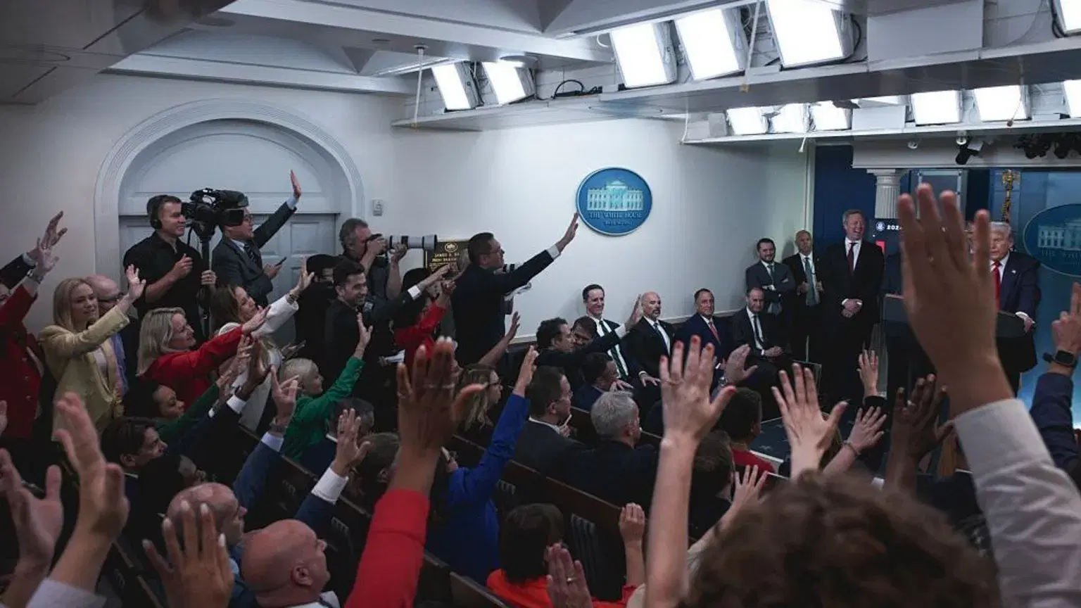 Journalists denied White House access after Trump banned some media outlets
