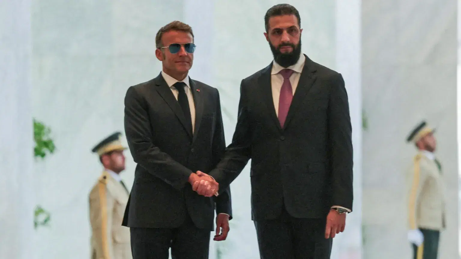Explosions injure 18 in Damascus during Macron's visit
