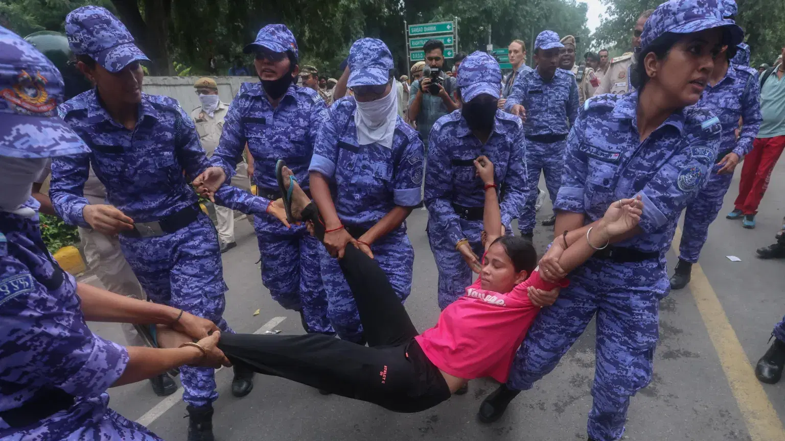 India's 'cockroach' protest continues a day after police crackdown