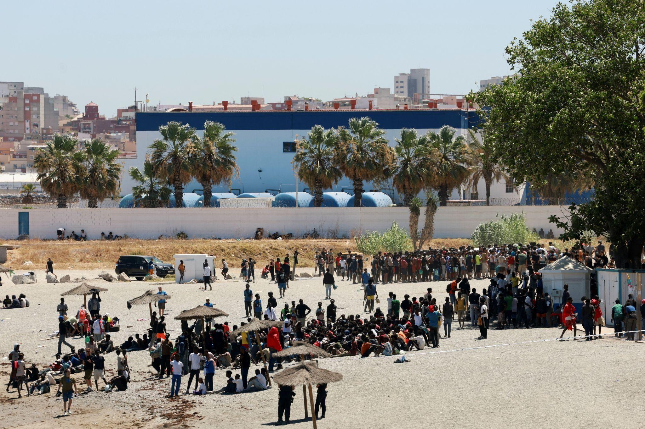 Migrant border crush spikes tensions in Spain